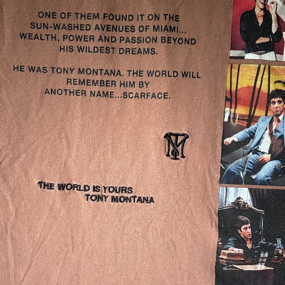 Scarface Graphic Tee in Brown - Picture 7 of 7